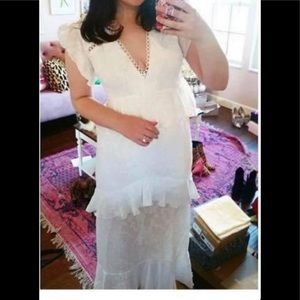 Us size 10 beautiful white dress by dark pink